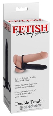 Fetish Fantasy Series zestaw: elastyczny model analny + pierścień TPR 15,2 cm foto