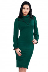 V425-12 Rochie eleganta cu maneca lunga foto