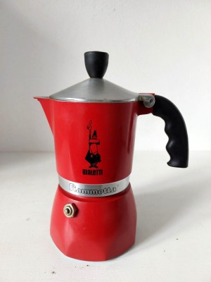 Espressor moka Fiammetta Bialetti Rosu (3 cesti), rosu foto