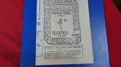 program Minerul Lupeni - Rapid Arad foto