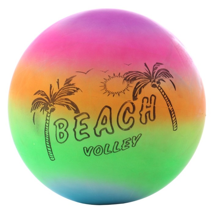 Minge de volei, PVC, multicolora