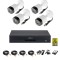 Sistem supraveghere video complet 4 camere exterior FULL HD cu IR 20m, DVR 4 canale, accesorii si hard 1TB SafetyGuard Surveillance
