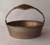 Cosulet din metal - fructiera, artizanat, anii 1960-1970, arta decorativa