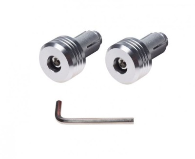 Set 2 capeti ghidon moto rotunzi, culoare argintiu, diametru 17,7 mm Cod Produs: MX_NEW AW56917BS foto