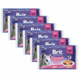 BRIT Premium Cat Dinner Plate in Jelly tin 6 x (4 x 85 g)