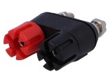 Soclu banană 4mm 30A nichelat duble, CLIFF