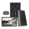 Kit video-interfon, Monitor tactil 7 inch, camera 2K, IR 5m, SDcard, Wi-Fi5, Panou Solar - EZVIZ CS-EP7-3MP-SP