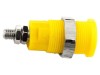 Conector Banană Galben 4mm 36A 1kV Panou &Icirc;nșurubare