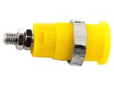 Conector Banană Galben 4mm 36A 1kV Panou &Icirc;nșurubare
