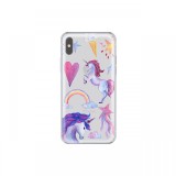 Husa iPhone X / XS Lemontti Silicon Art Unicorn