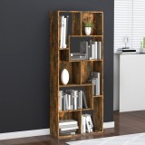 Bibliotecă, stejar fumuriu, 67x24x161 cm, lemn prelucrat