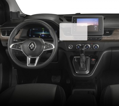Folie Protectie Navigatie Renault Grand Kangoo 2023+, Duragon, protectie Display Navigatie, silicon Transparent, Anti-zgarieturi, kit instalare foto