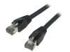 Patch cord S/FTP Cat 8.1 Cu LSZH Negru 1m, Logilink