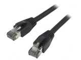 Patch cord S/FTP Cat 8.1 Cu LSZH Negru 1m