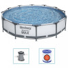 Set de piscină Steel Pro MAX, 366 x 76 cm
