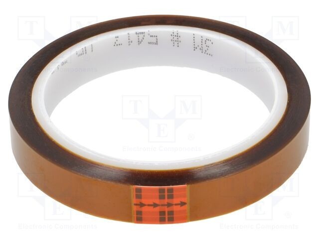 Bandă 3M pentru temperaturi ridicate 15mm x 33m, grosime 0,07mm, rezistentă p&acirc;nă la 260&deg;C