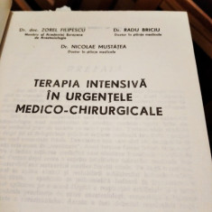 TERAPIA INTENSIVA IN URGENTELE MEDICO CHIRURGICALE -FILIPESCU,MUSTATEA .