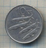 AX 168 MONEDA - ISLANDA - 10 KRONUR -ANUL 1987 -STAREA CARE SE VEDE