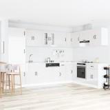 Cumpara ieftin Dulap de bucătărie cu ușă Kalmar 2 pcs Alb 80 x 46 x 81.5 cm