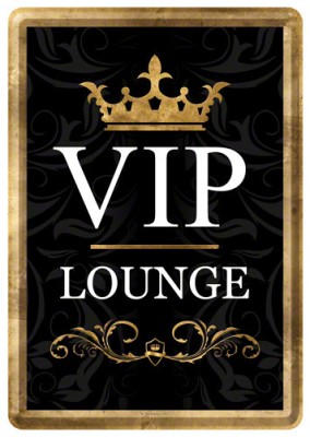 Placa metalica - VIP - 10x14 cm foto