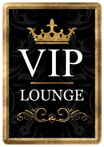 Placa metalica - VIP - 10x14 cm