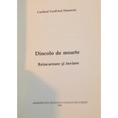 DINCOLO DE MOARTE, REINCARNARE SI INVIERE de CARDINAL GODFRIED DANNEELS, 1994