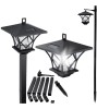 Lampă solară LED de grădină, 155cm &icirc;nălțime, ARTIS 6000K, KIK