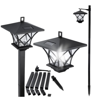 Lampă solară LED de grădină, 155cm &amp;icirc;nălțime, ARTIS 6000K foto
