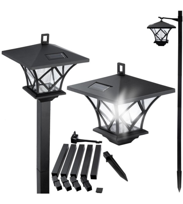 Lampă solară LED de grădină, 155cm &icirc;nălțime, ARTIS 6000K