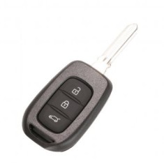 Carcasa cheie Topautochei&reg; pentru Dacia Duster Sandero Logan Renault Clio Captur Laguna Scenic, 3 butoane, lamela HU136TE