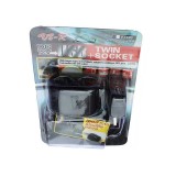 Incarcator bricheta auto 2 cai V-102B cu usb, Autohelix MSA