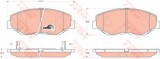 Set placute frana,frana disc HONDA CR-V II (RD) (2001 - 2006) TRW GDB3325