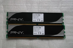 Kit Memorii 4gb ddr2 800mhz PNY Dual channel foto