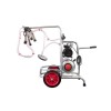 Aparat de muls vaci EMT, 1 post, electric, cu pompa vid uscata si tanc 16L. Productivitate 8-10 vaci/ora. Model EMT1+1