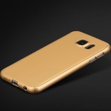 Husa Fullbody MyStyle Gold pentru Samsung Galaxy S7 acoperire completa 360 grade cu folie de protectie gratis