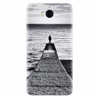 Husa silicon pentru Huawei Y5 2017, Abstract Dock Man Grey foto