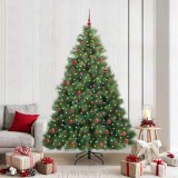 Cumpara ieftin Brad de Crăciun artificial cu 300 LED Verde 210 cm PE și PVC
