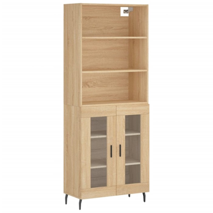 Dulap inalt, stejar sonoma, 69,5x34x180 cm, lemn compozit
