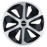 Set 4 capace roti Roco Gri-Negru R17 pentru gama auto Daewoo, Autohelix MSA