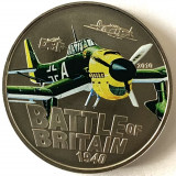 COOK ISLANDS $1 One Dollar 2010 Battle of Britain Junkers Ju87 Stuka, RARA