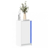 VidaXL Dulap cu LED, alb, 42,5x34x85 cm, lemn prelucrat