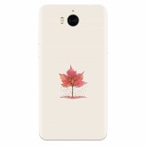 Husa silicon pentru Huawei Y6 2017, Autumn Tree Leaf Shape Illustration