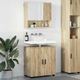 VidaXL Set de mobilier pentru baie 2 pcs Stejar sonoma 61 x 35 x 64 cm 3392935