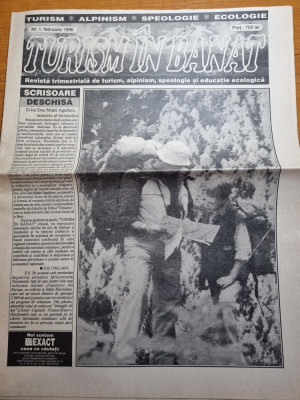 ziarul turism in banat nr. 1 - februarie 1996-turism,alpinism,ecologie,speologie foto