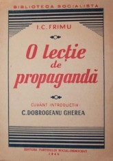 O LECTIE DE PROPAGANDA foto
