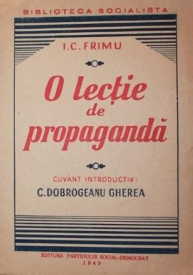 O LECTIE DE PROPAGANDA foto