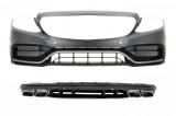 Bara fata cu difuzor Mercedes C-Class W205/S205 AMG Sport Line C63S