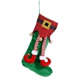 Ciorap Craciun suspendabil model Elf 28x50 cm