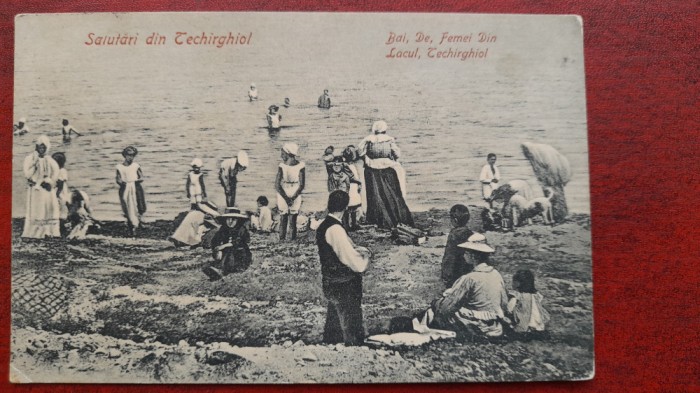 1910 Tech. Bai De Femei Din Lacul Tech. Ed. Gh. I Fufa C.P. circ. F RARA