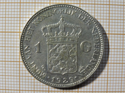 Olanda 1929 - 1 Gulden - Wilhelmina (266) foto